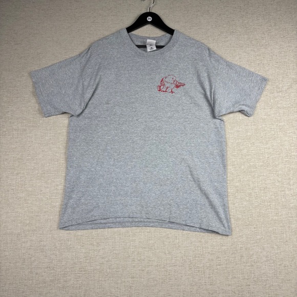 Fruit of the Loom Other - Fruit of the Loom Mens XL Gray Early Bird Special Crime Does Pay Graphic T-Shirt